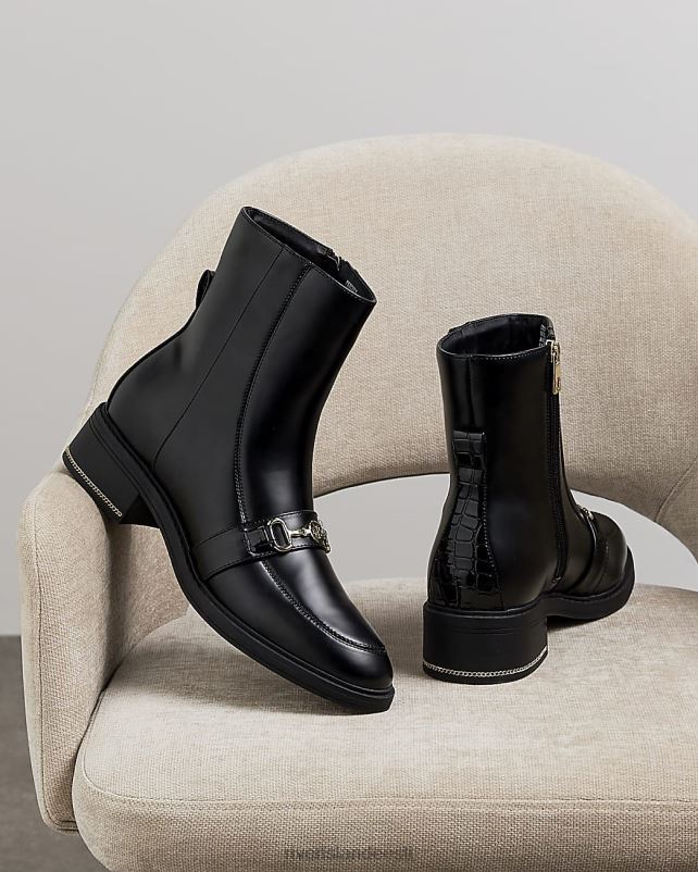 jalatsid must naised River Island keti detail poolsaapad 44TLL3714