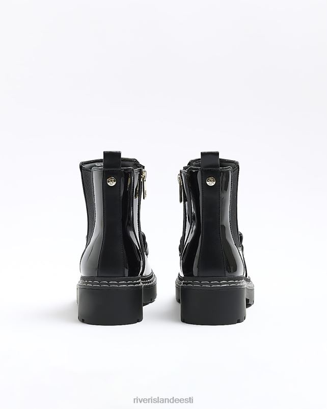 jalatsid must naised River Island keti detaili saapad 44TLL1093