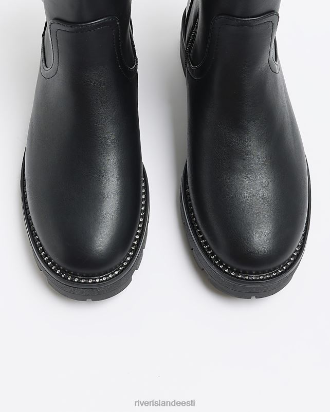 jalatsid must naised River Island lilledetailidega rattasaapad 44TLL1203