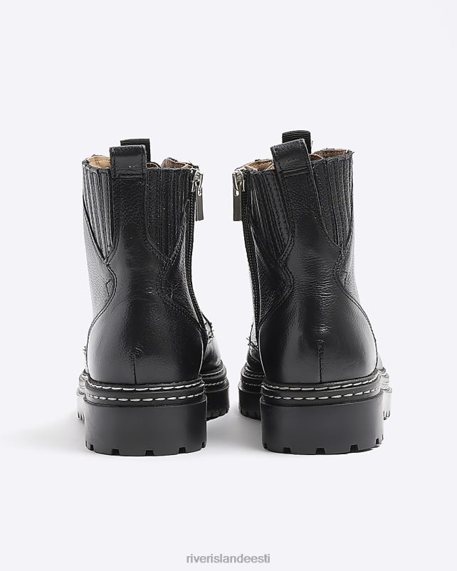 jalatsid must naised River Island nahast nöörsaapad 44TLL3957