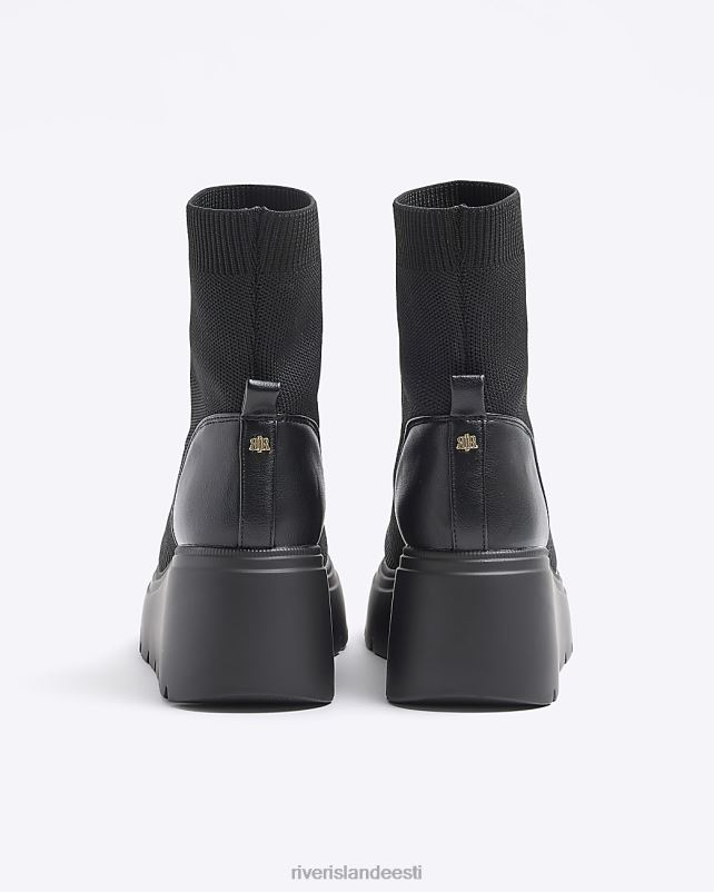 jalatsid must naised River Island paksud poolsaapad 44TLL3900