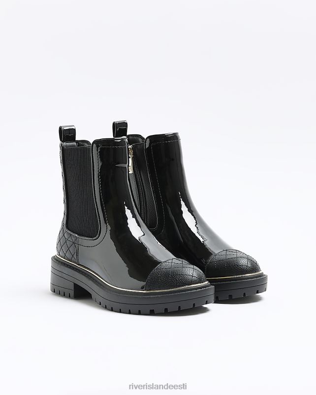 jalatsid must naised River Island tepitud chelsea saapad 44TLL159