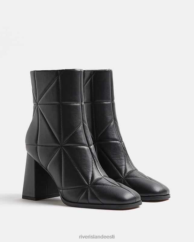 jalatsid must naised River Island tepitud kontsaga poolsaapad 44TLL4862