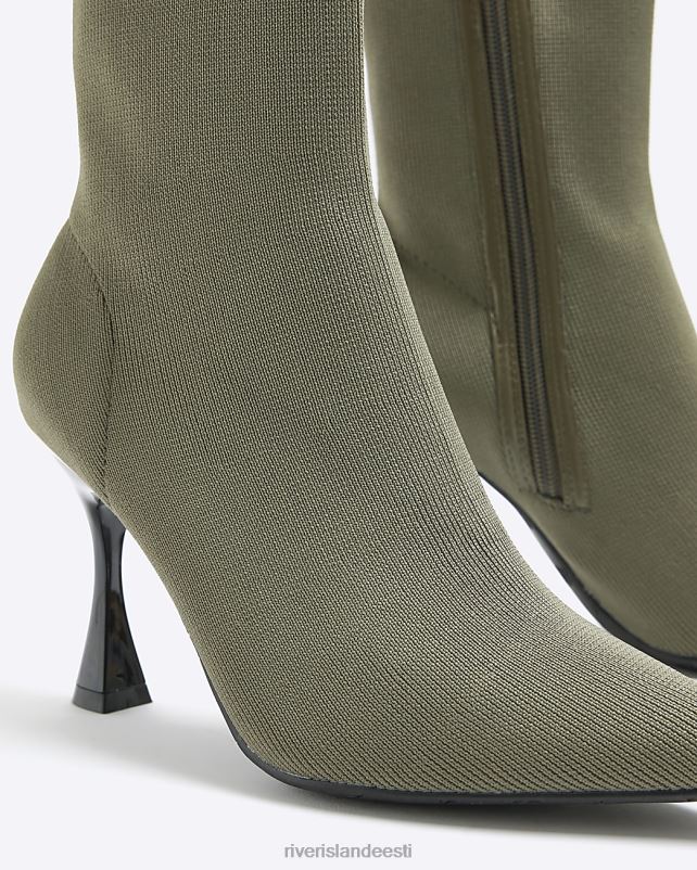 jalatsid roheline naised River Island kootud kontsaga poolsaapad 44TLL431