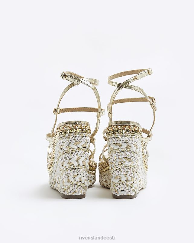 jalatsid kullast naised River Island rihmaga sandaalid 44TLL4583