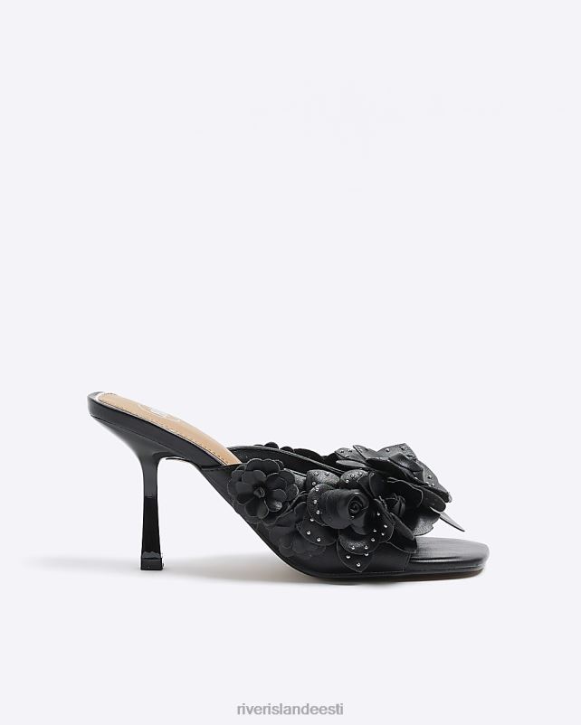 jalatsid must naised River Island lille kontsaga muula sandaalid 44TLL1134