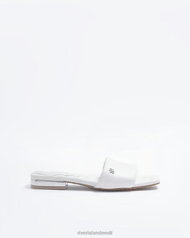jalatsid valge naised River Island laiad polsterdatud liugurid 44TLL656