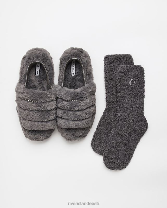 jalatsid hall naised River Island kunstkarusnahast susside komplekt 44TLL4046