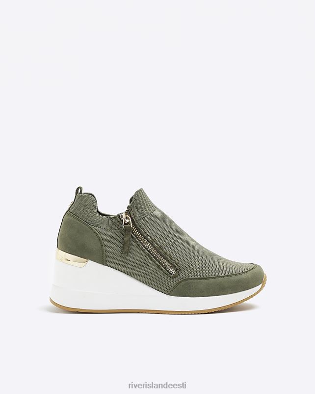 jalatsid khaki naised River Island libisema kiilu trenažöörid 44TLL348