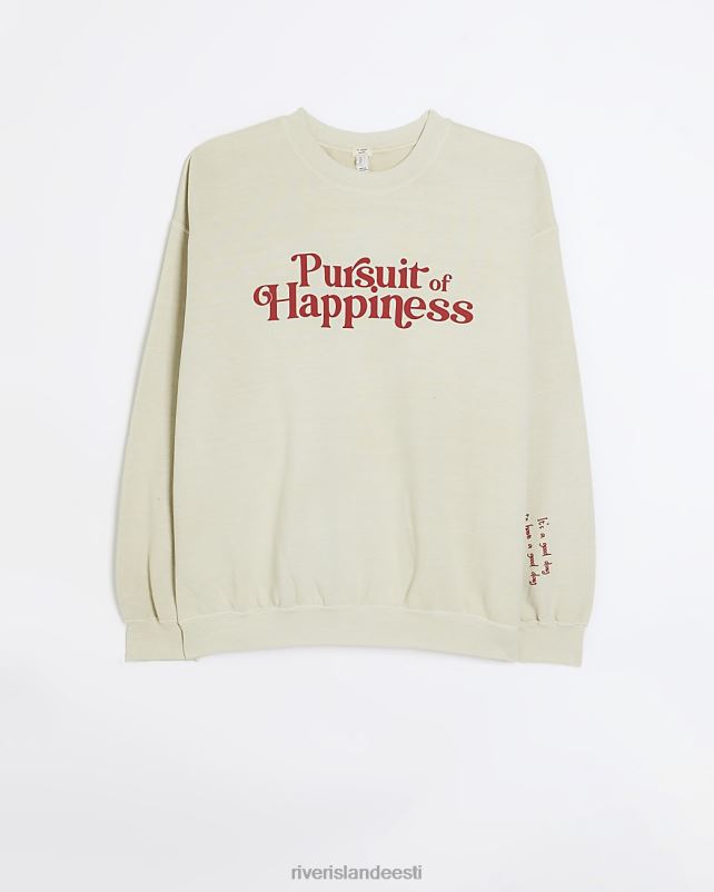 kehakate beež naised River Island graafiline dressipluus 44TLL3738