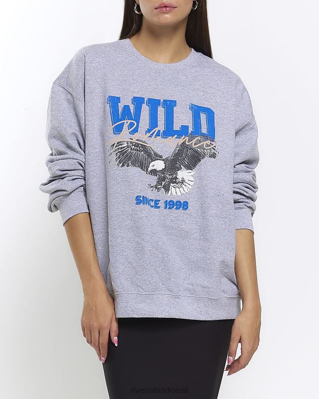 kehakate hall naised River Island graafiline dressipluus 44TLL679