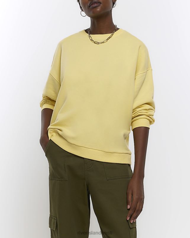 kehakate kollane naised River Island pikkade varrukatega dressipluus 44TLL989