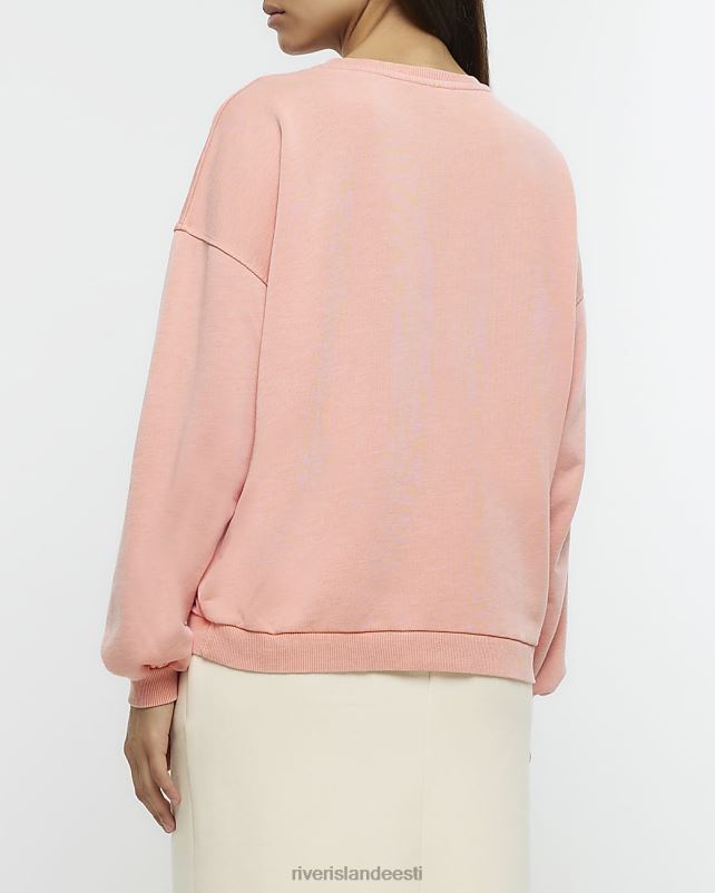 kehakate korallid naised River Island graafiline ülisuur dressipluus 44TLL755