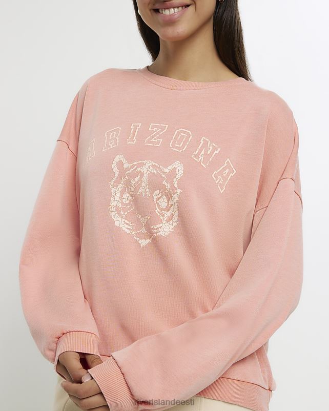 kehakate korallid naised River Island graafiline ülisuur dressipluus 44TLL755