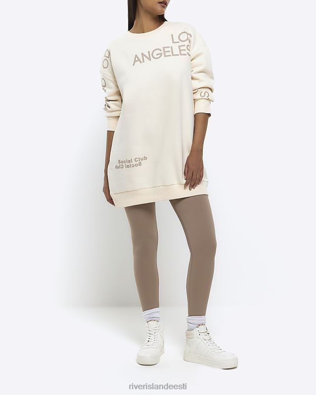 kehakate kreem naised River Island graafiline ülisuur dressipluus 44TLL4492