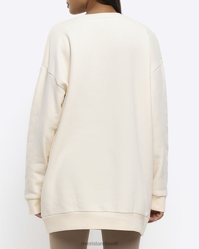 kehakate kreem naised River Island graafiline ülisuur dressipluus 44TLL4492