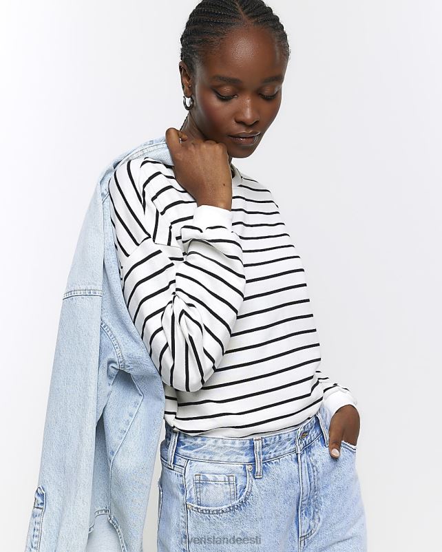 kehakate kreem naised River Island triibuline dressipluus 44TLL987