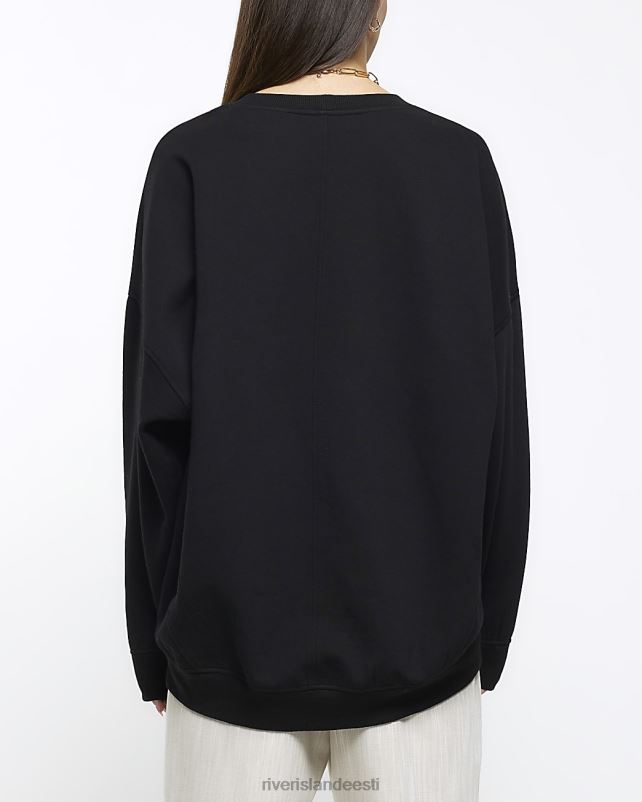 kehakate must naised River Island ülisuur dressipluus 44TLL577