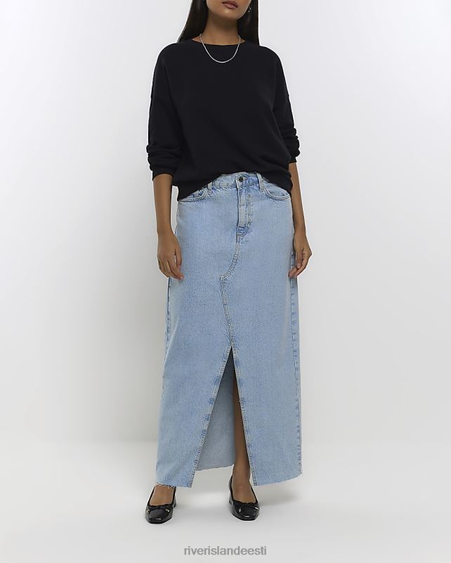 kehakate must naised River Island meeskonnakaelusega dressipluus 44TLL988