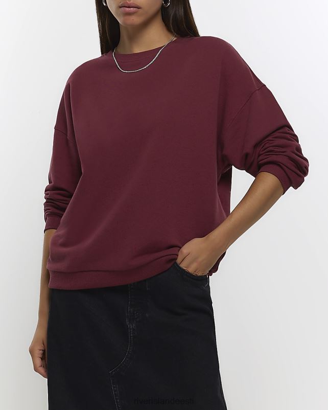 kehakate punane naised River Island pikkade varrukatega dressipluus 44TLL993