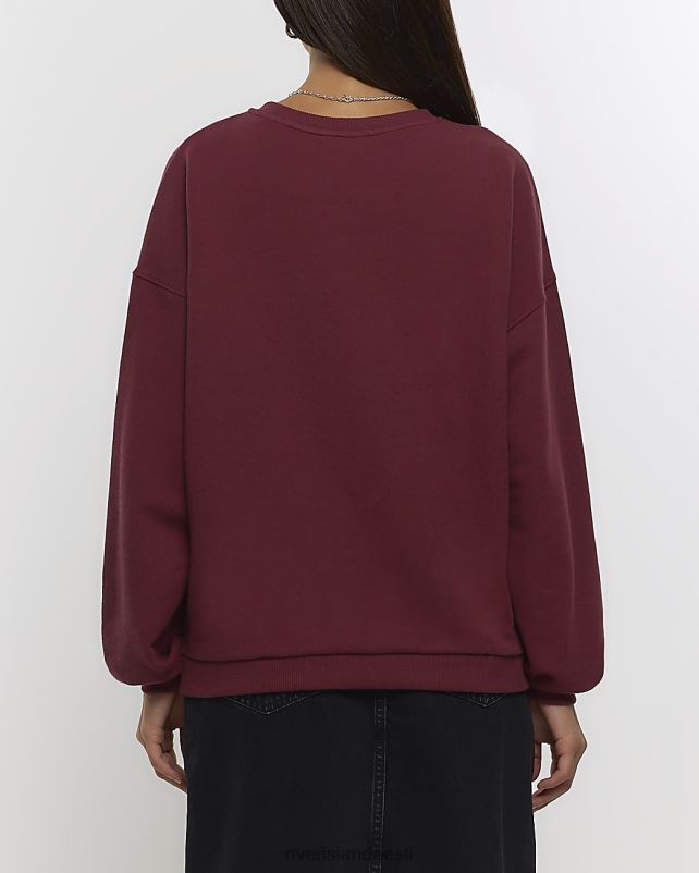 kehakate punane naised River Island pikkade varrukatega dressipluus 44TLL993