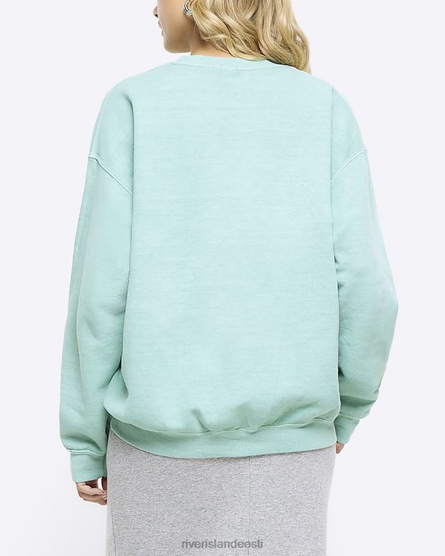 kehakate roheline naised River Island graafilise trükiga dressipluus 44TLL677