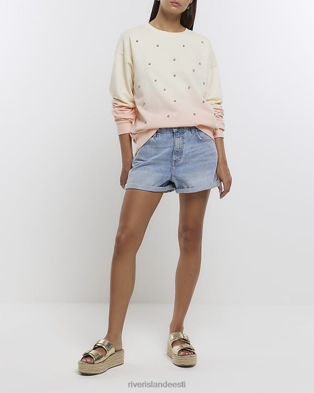 kehakate roosa naised River Island ombre kaunistusega dressipluus 44TLL4617