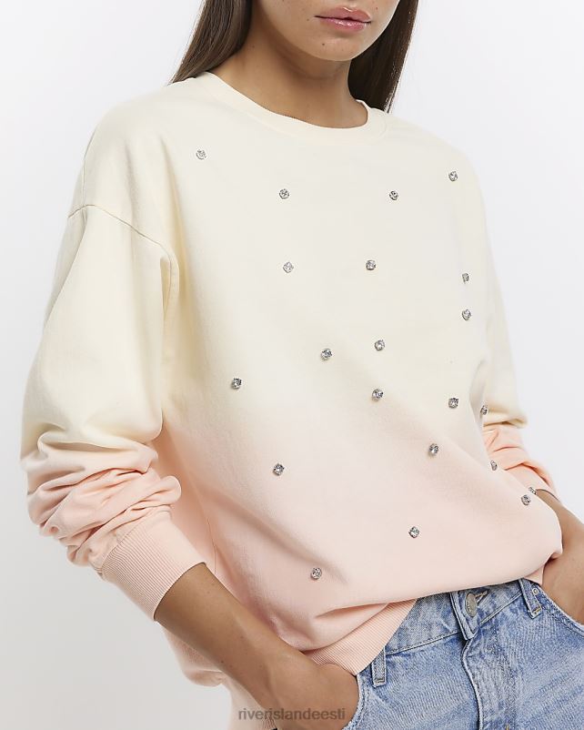 kehakate roosa naised River Island ombre kaunistusega dressipluus 44TLL4617