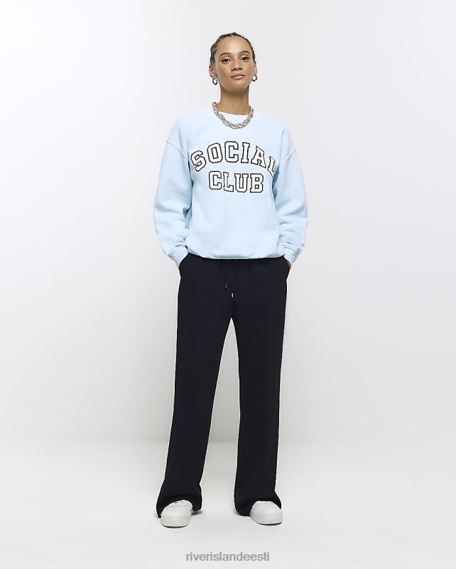 kehakate sinine naised River Island graafiline dressipluus 44TLL3885