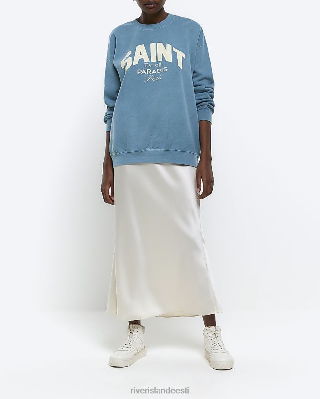 kehakate sinine naised River Island graafiline dressipluus 44TLL675