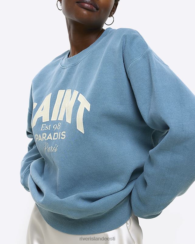 kehakate sinine naised River Island graafiline dressipluus 44TLL675