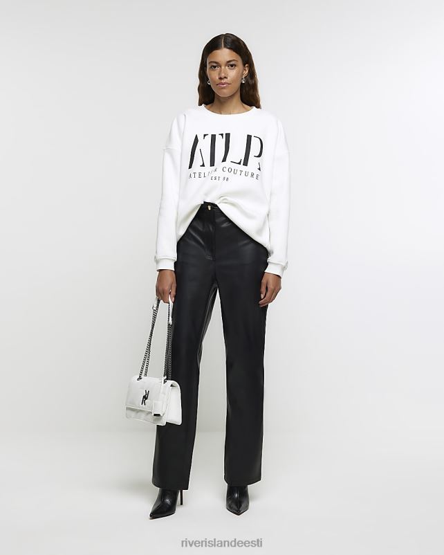 kehakate valge naised River Island graafiline dressipluus 44TLL3899