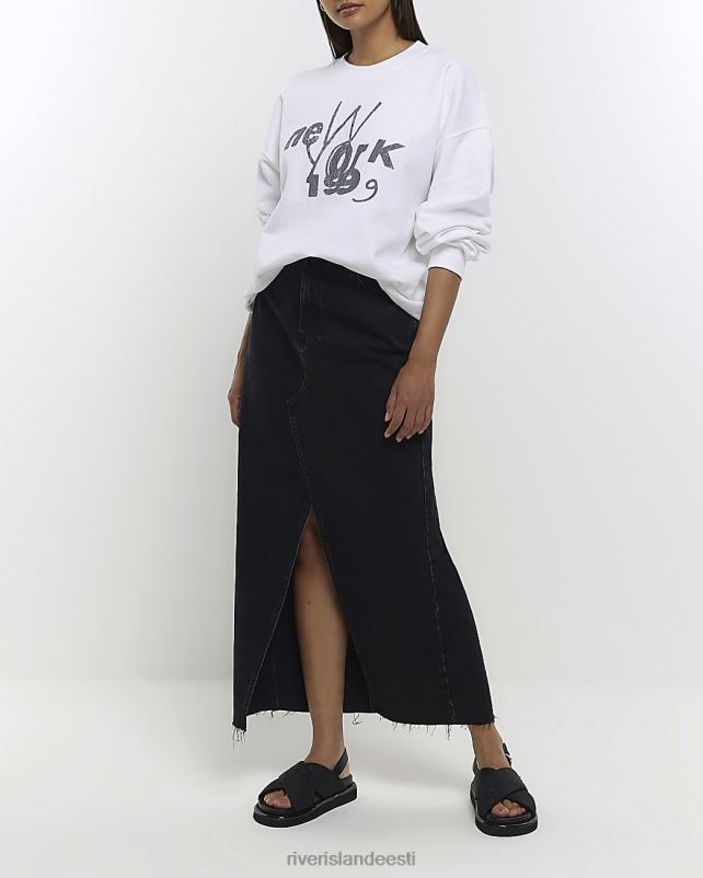 kehakate valge naised River Island graafilise trükiga dressipluus 44TLL4677