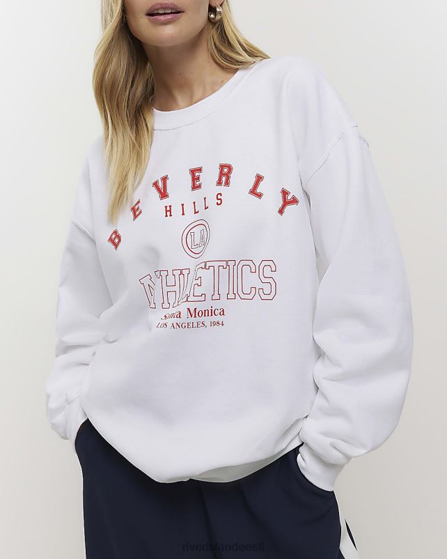 kehakate valge naised River Island graafilise trükiga dressipluus 44TLL683