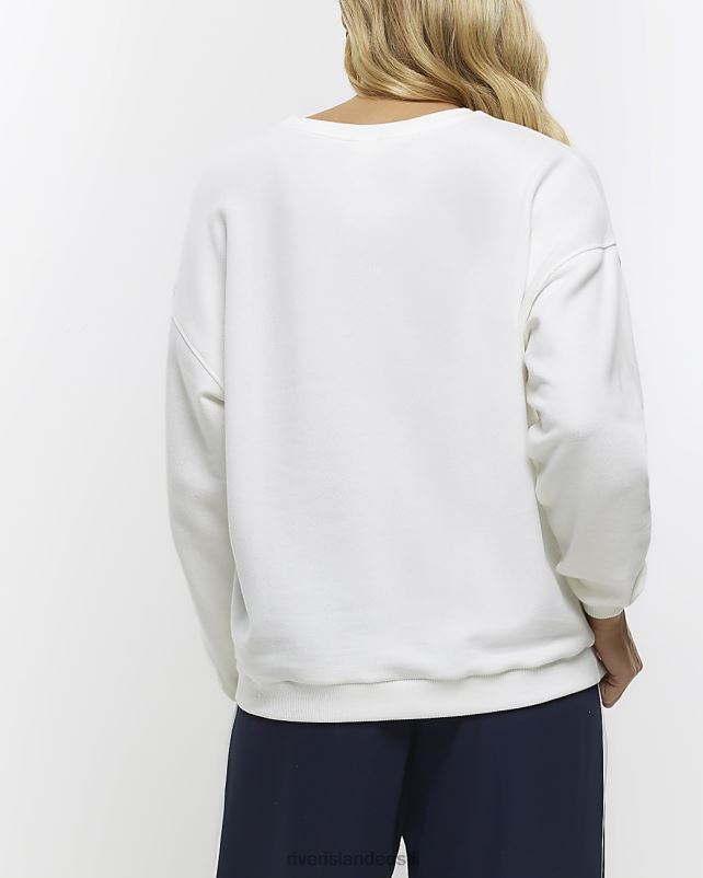 kehakate valge naised River Island pikkade varrukatega dressipluus 44TLL994