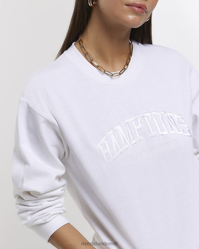 kehakate valge naised River Island tikitud dressipluus 44TLL4587