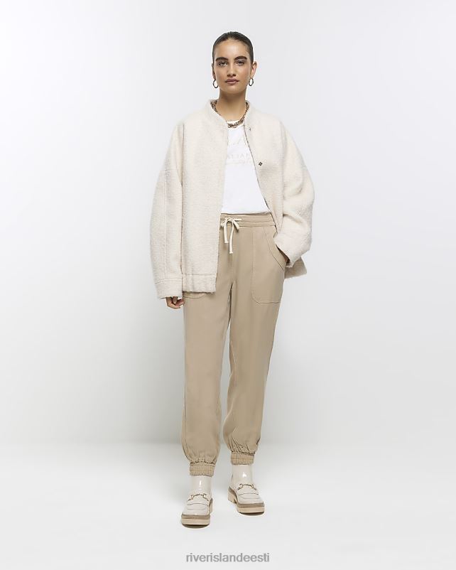 kehakate beež naised River Island lüotselli mansetiga sörkijad 44TLL1287