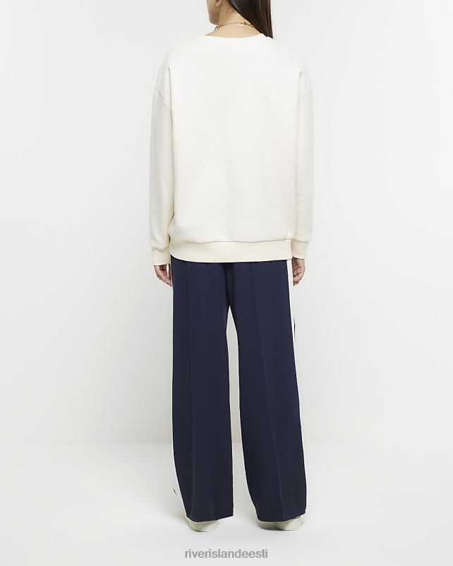 kehakate merevägi naised River Island küljetriibuga laia säärega sörkijad 44TLL947