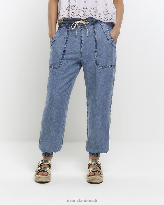 kehakate sinine naised River Island lüotselli mansetiga sörkijad 44TLL1289