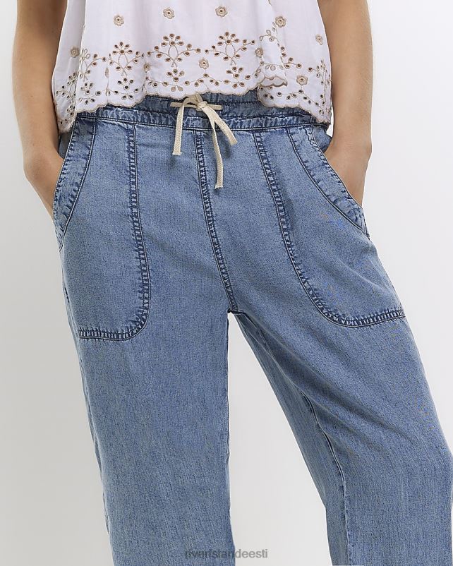 kehakate sinine naised River Island lüotselli mansetiga sörkijad 44TLL1289