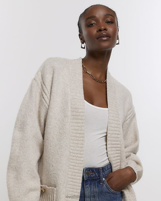 kehakate beež naised River Island kootud kardigan 44TLL4545