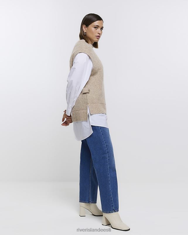 kehakate beež naised River Island pluss kootud hübriidkampsun 44TLL5079