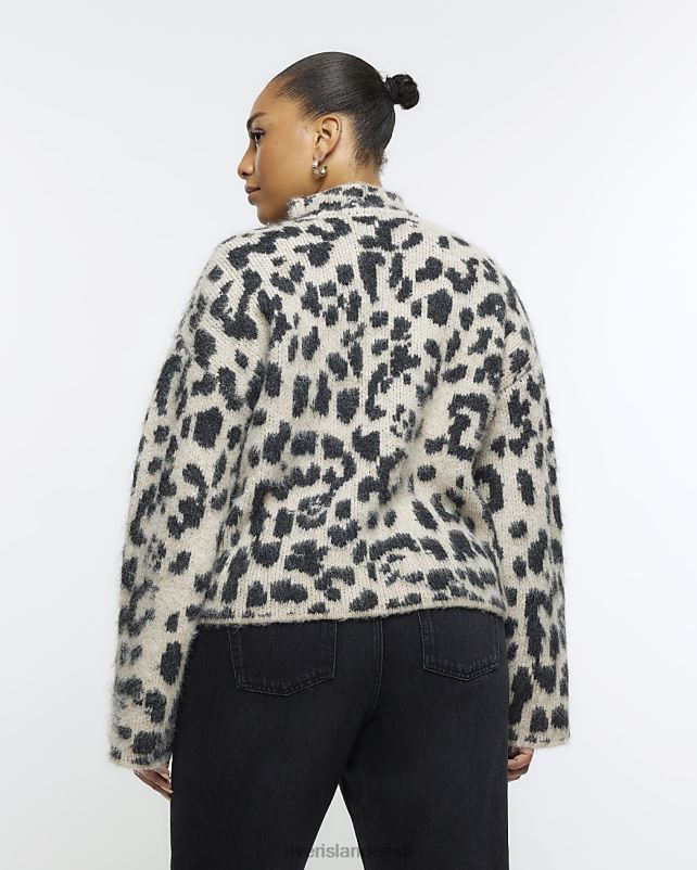 kehakate beež naised River Island pluss loomamustriga hüppaja 44TLL5076