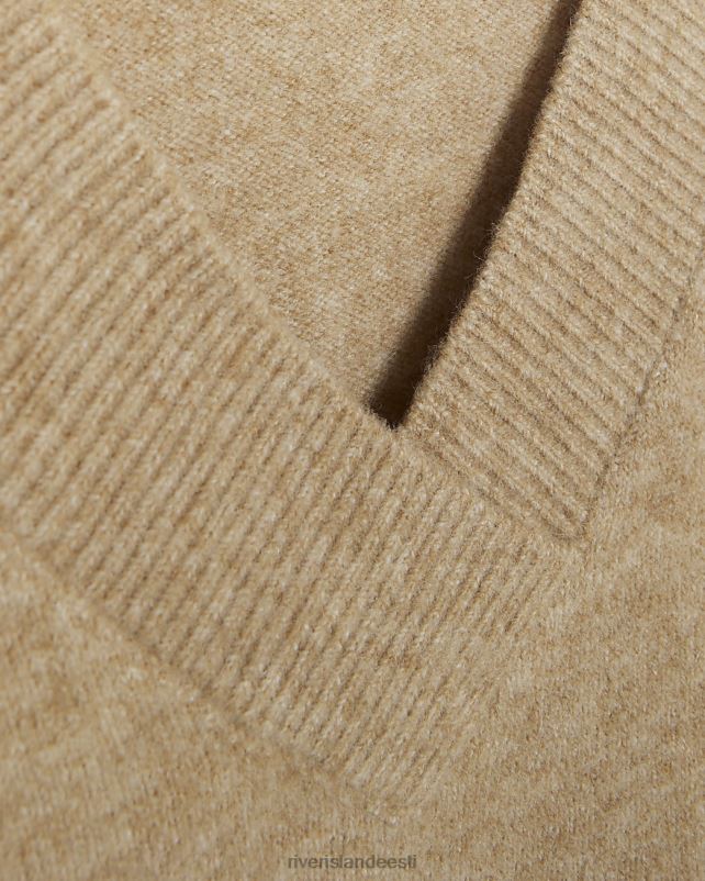 kehakate beež naised River Island v-kaelusega kampsun 44TLL78