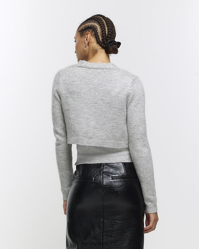 kehakate hall naised River Island kaunistatud kardiganvestide komplekt 44TLL669