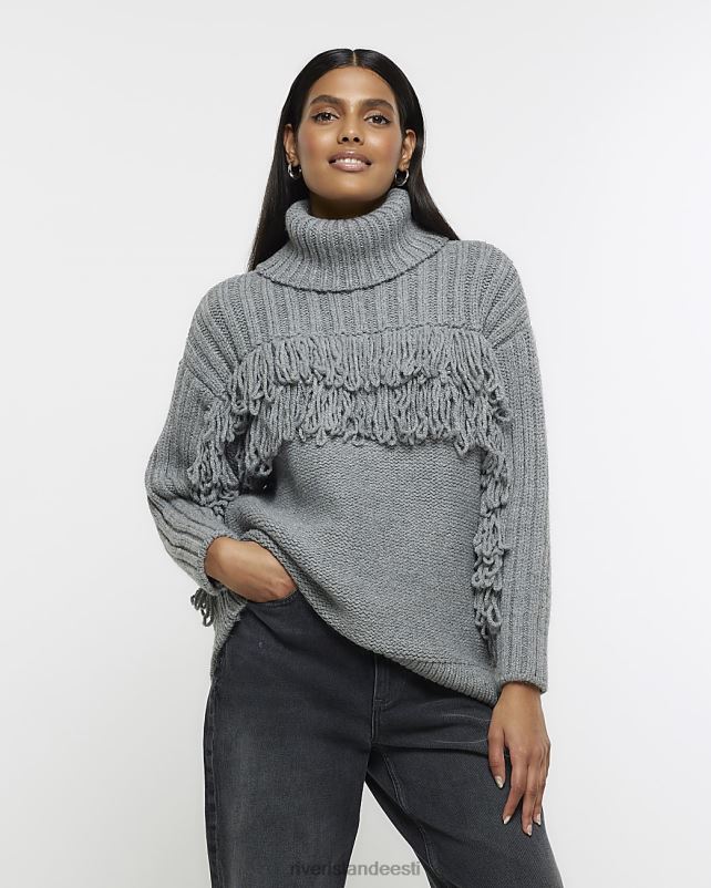 kehakate hall naised River Island kootud narmastega džemper 44TLL395