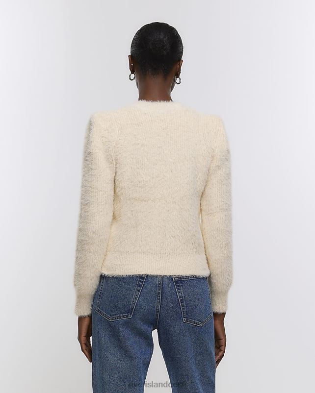 kehakate kreem naised River Island kootud õlakatetega kardigan 44TLL265