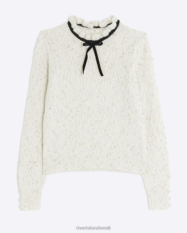 kehakate kreem naised River Island sametist lipsu kampsun 44TLL3780