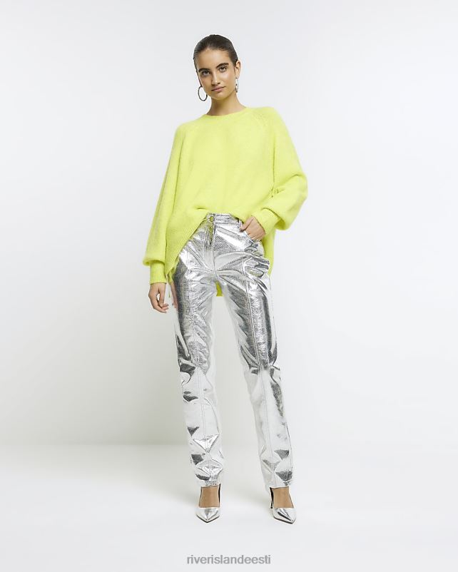 kehakate laimiroheline naised River Island kootud kampsun 44TLL121