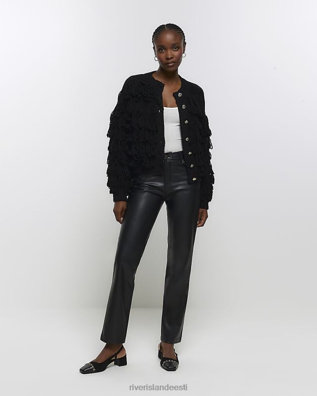 kehakate must naised River Island narmastega detailidega kardigan 44TLL505